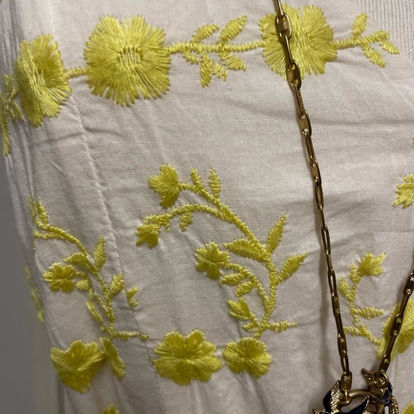 Tularosa embroidered yellow dress - Picture 3 of 6
